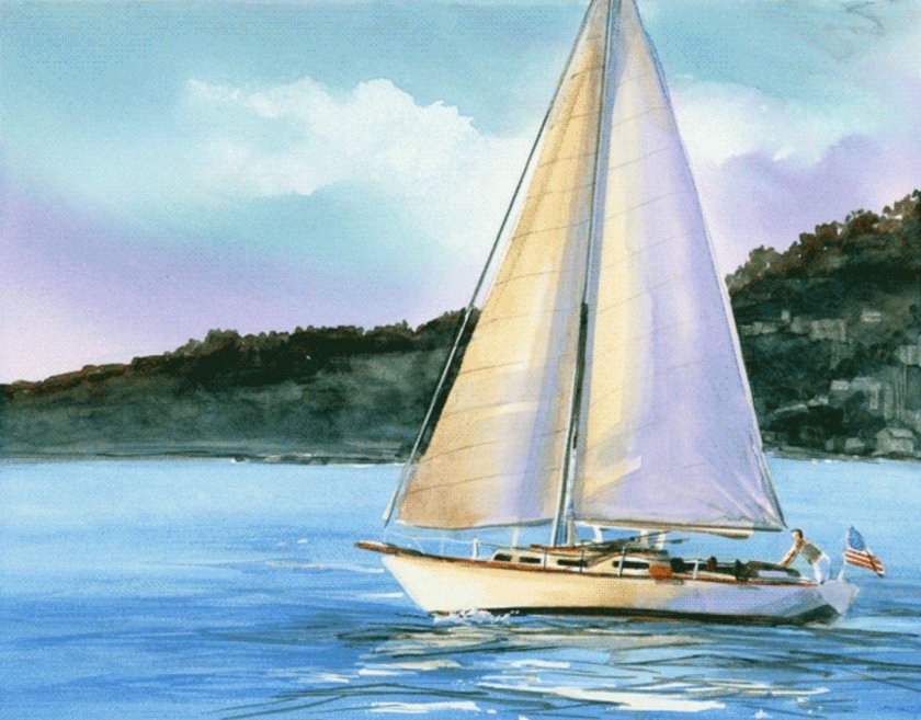 Парусная яхта референс