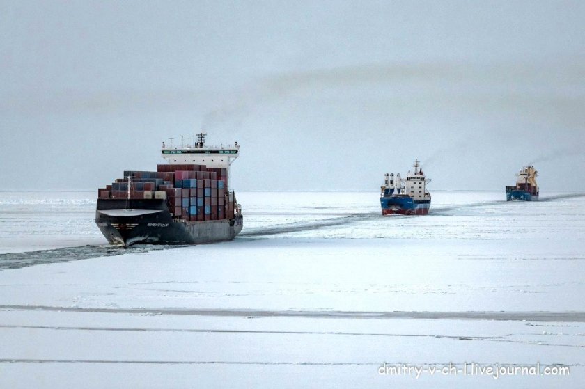 Северный морской путь Караван судов