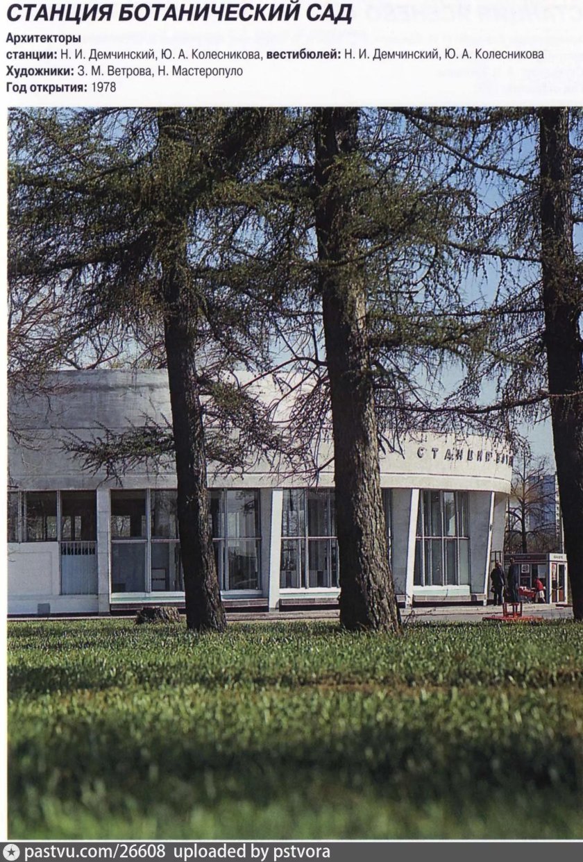 Станция метро Ботанический сад Москва