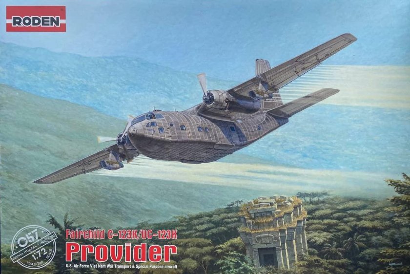 Rod057 самолет Fairchild c-123k/UC-123k Roden, 1/72