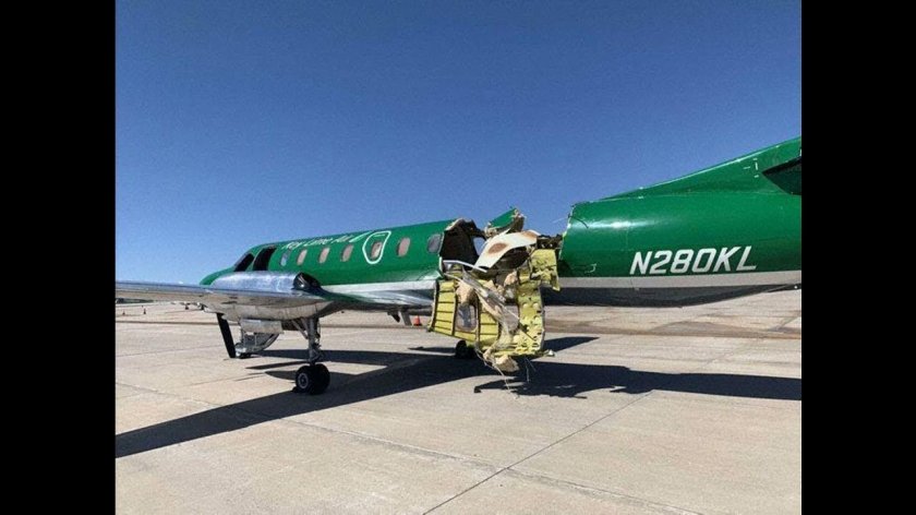 Самолёты столкнулись в воздухе