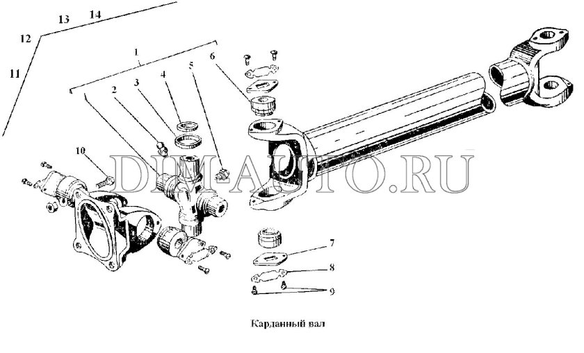 Крестовина карданного вала ГАЗ 52