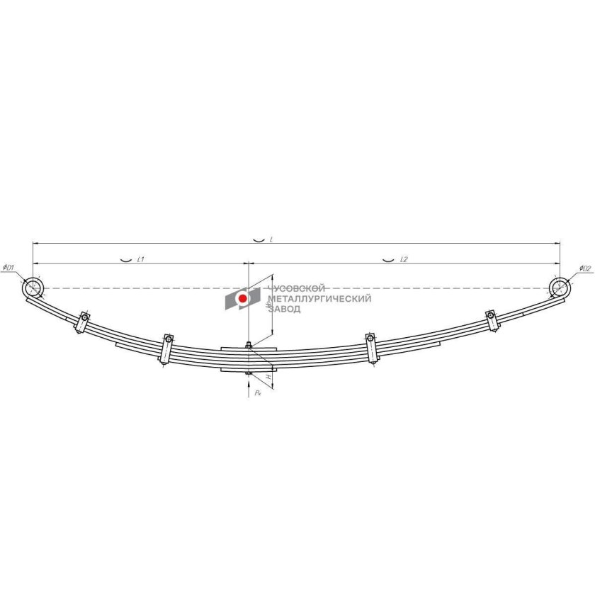 Рессоры передние ЗИЛ 5301