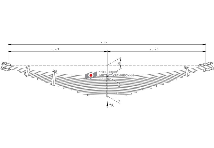 55165-2902012 Рессора передняя