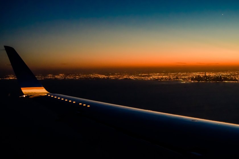 Красивый вид из самолета