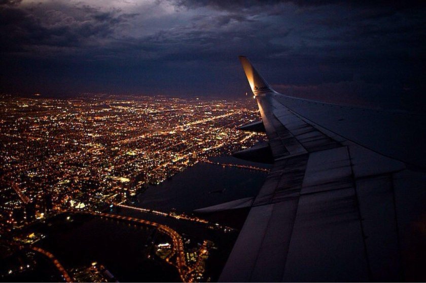 Вид из самолета