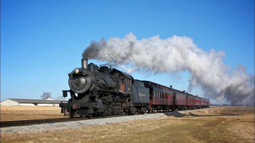 Паровозы и поезда