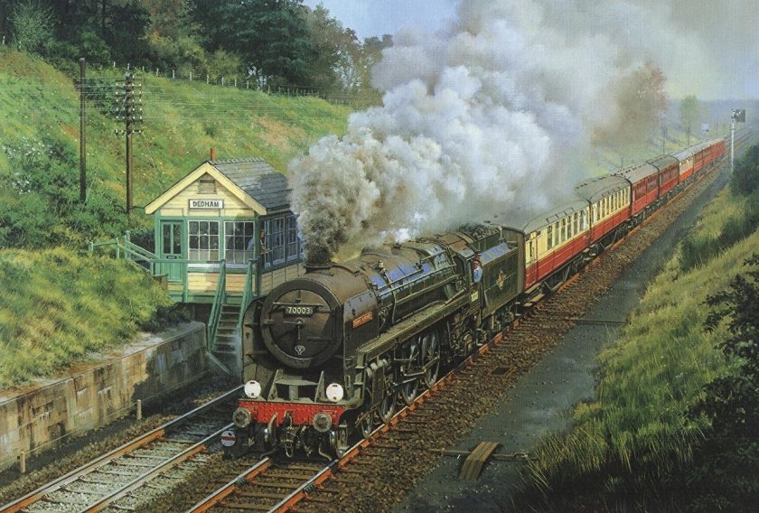 , David Tutwiler поезда в живописи