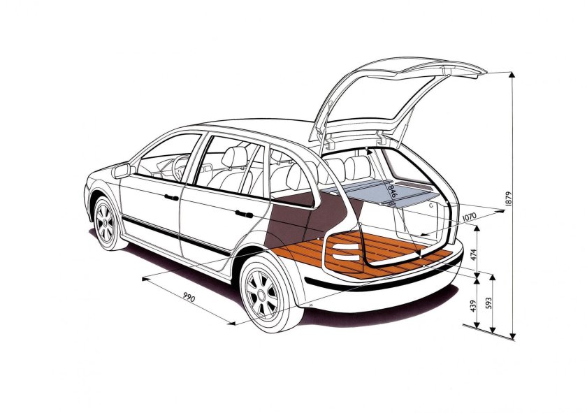 Skoda Octavia чертеж