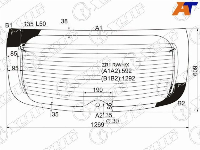 Skoda Fabia 1 2007 заднее стекло
