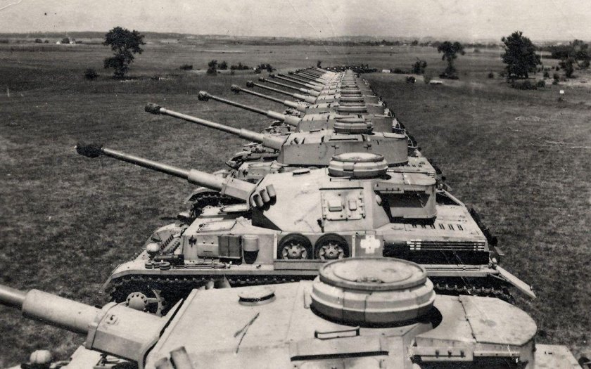 Немецкая танковая колонна (PZ Kpfw III),