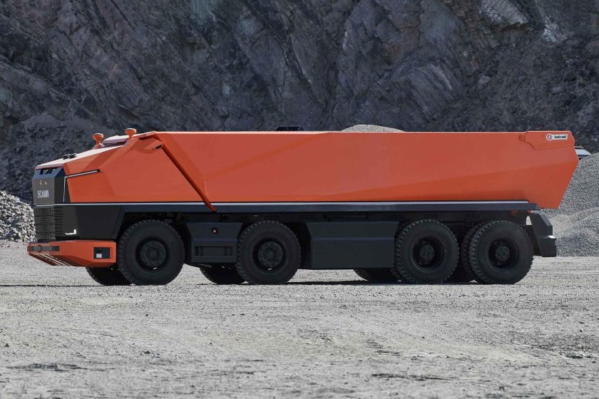 Беспилотный самосвал Скания