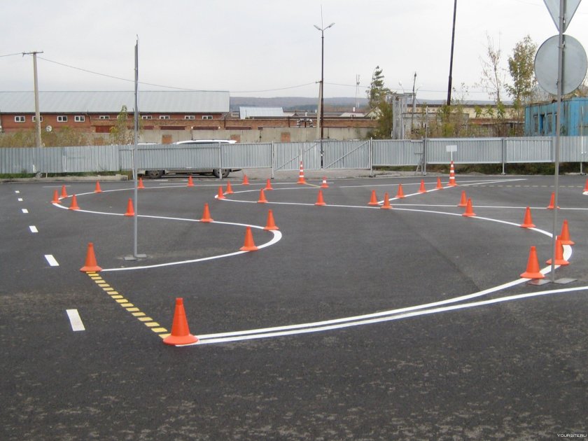 Площадка автошколы