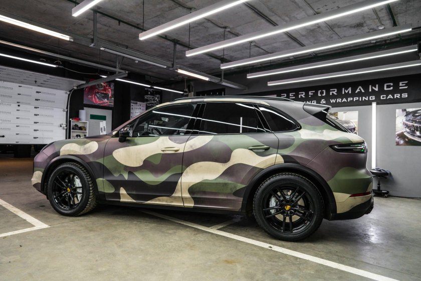 Порше Кайен цвет хаки