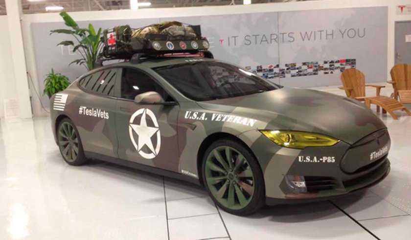 Тесла в камуфляже