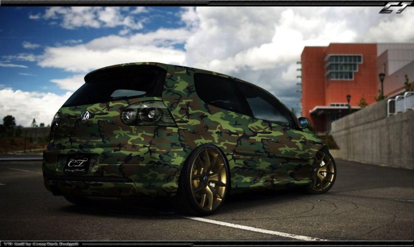 Volkswagen Golf 4 камуфляж