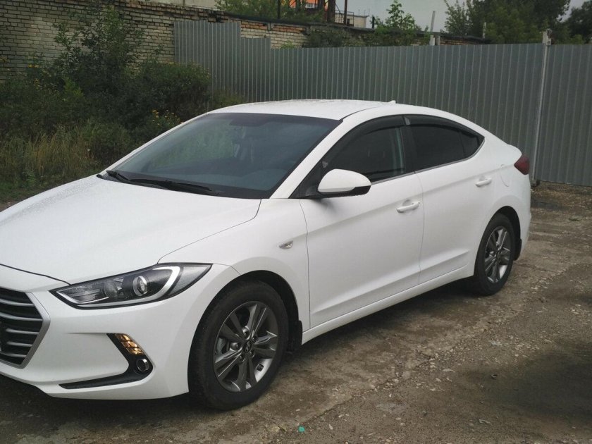Элантра 2017 белая