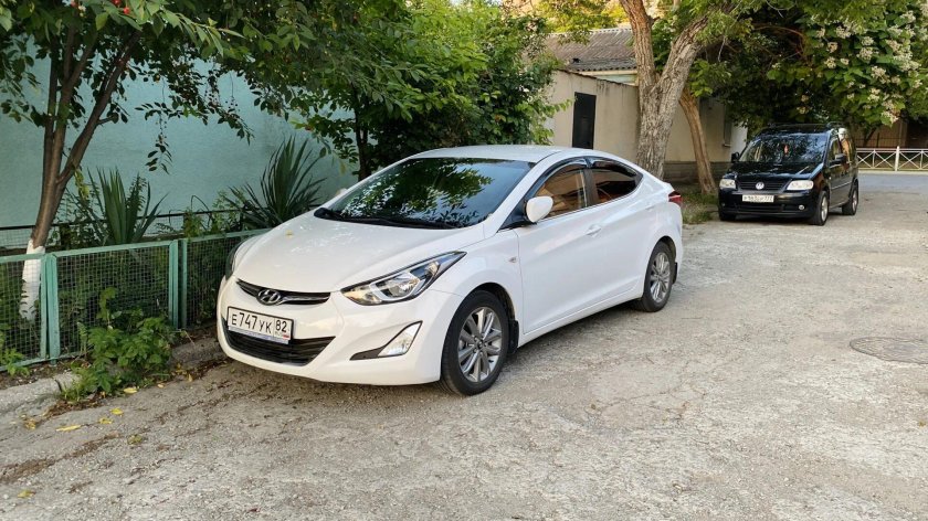 Элантра белая