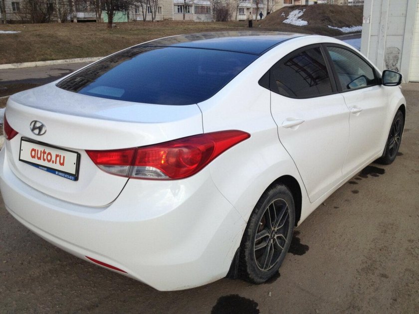 Элантра 2012 белый