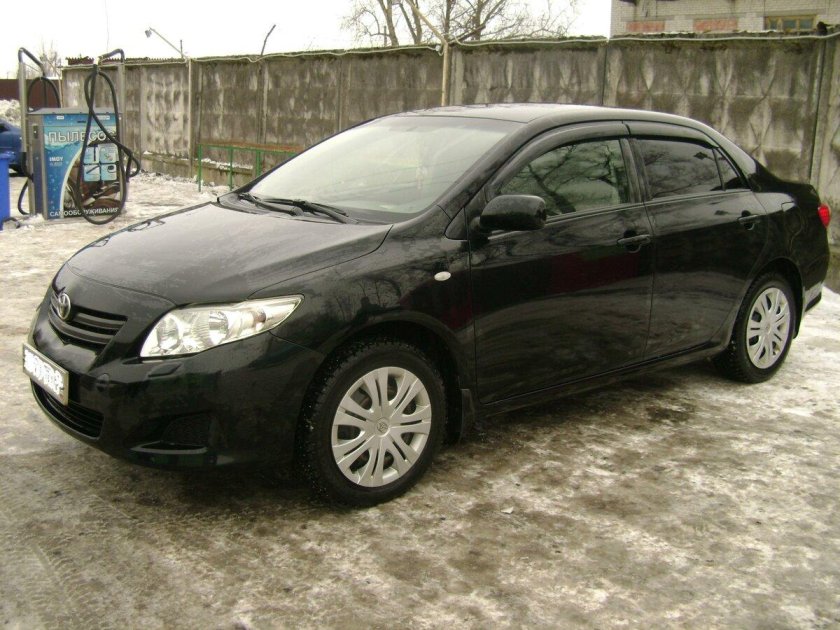 Тойота Королла 2008 черная