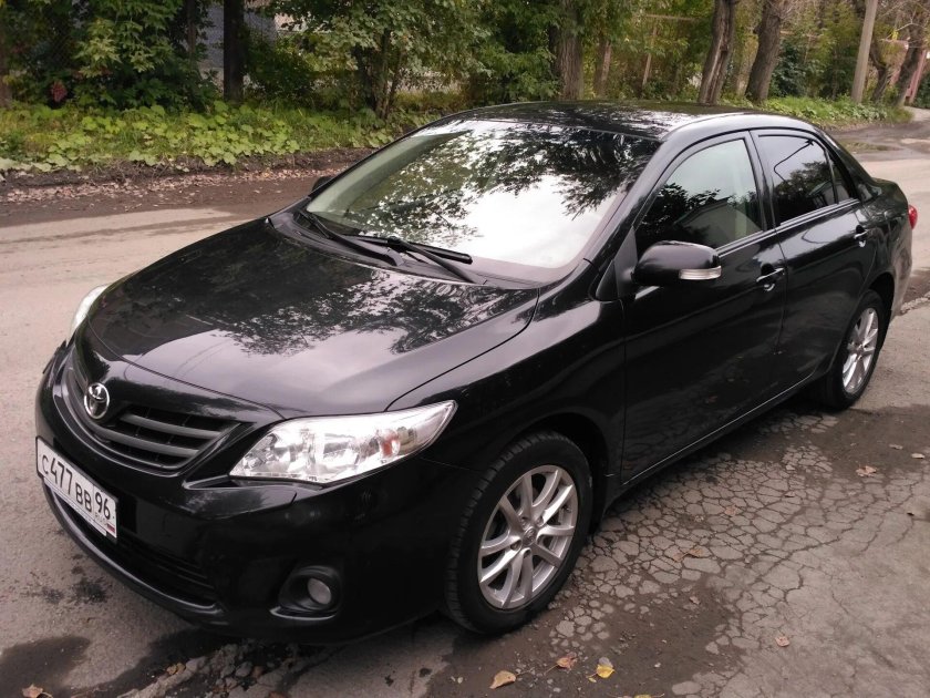 Тойота Королла 2010 черная