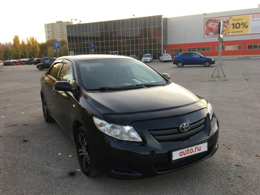 Тойота Королла 2008 черная