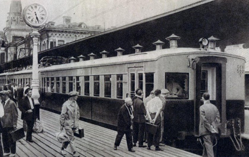 Москва Мытищи электропоезд 1929