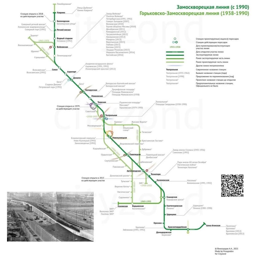 Замоскворецкая линия метро станции схема