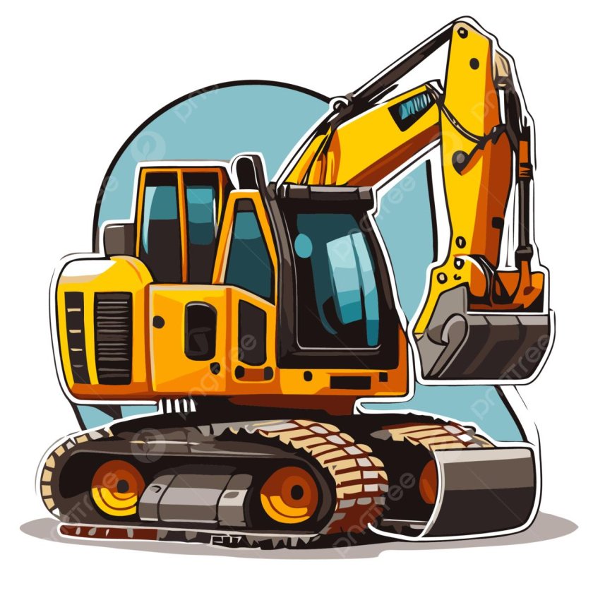 Экскаватор клипарт