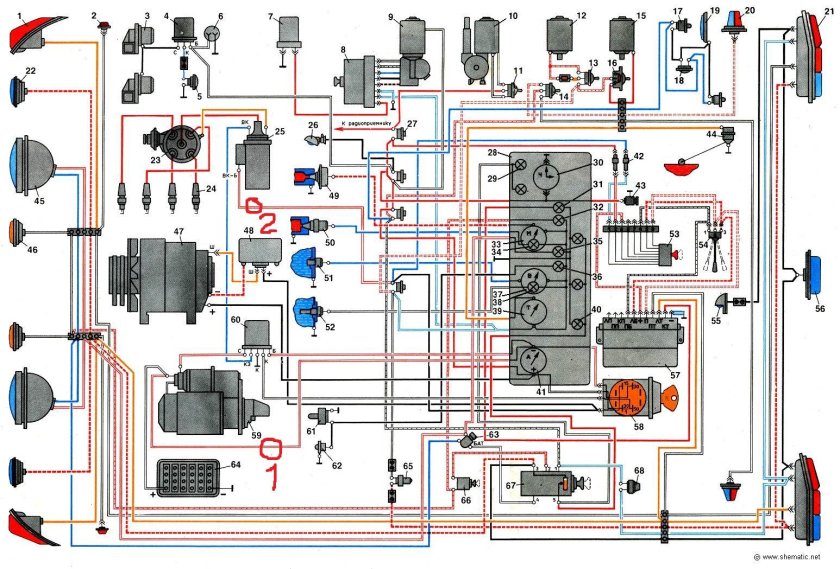 Электропроводка ГАЗ 3307
