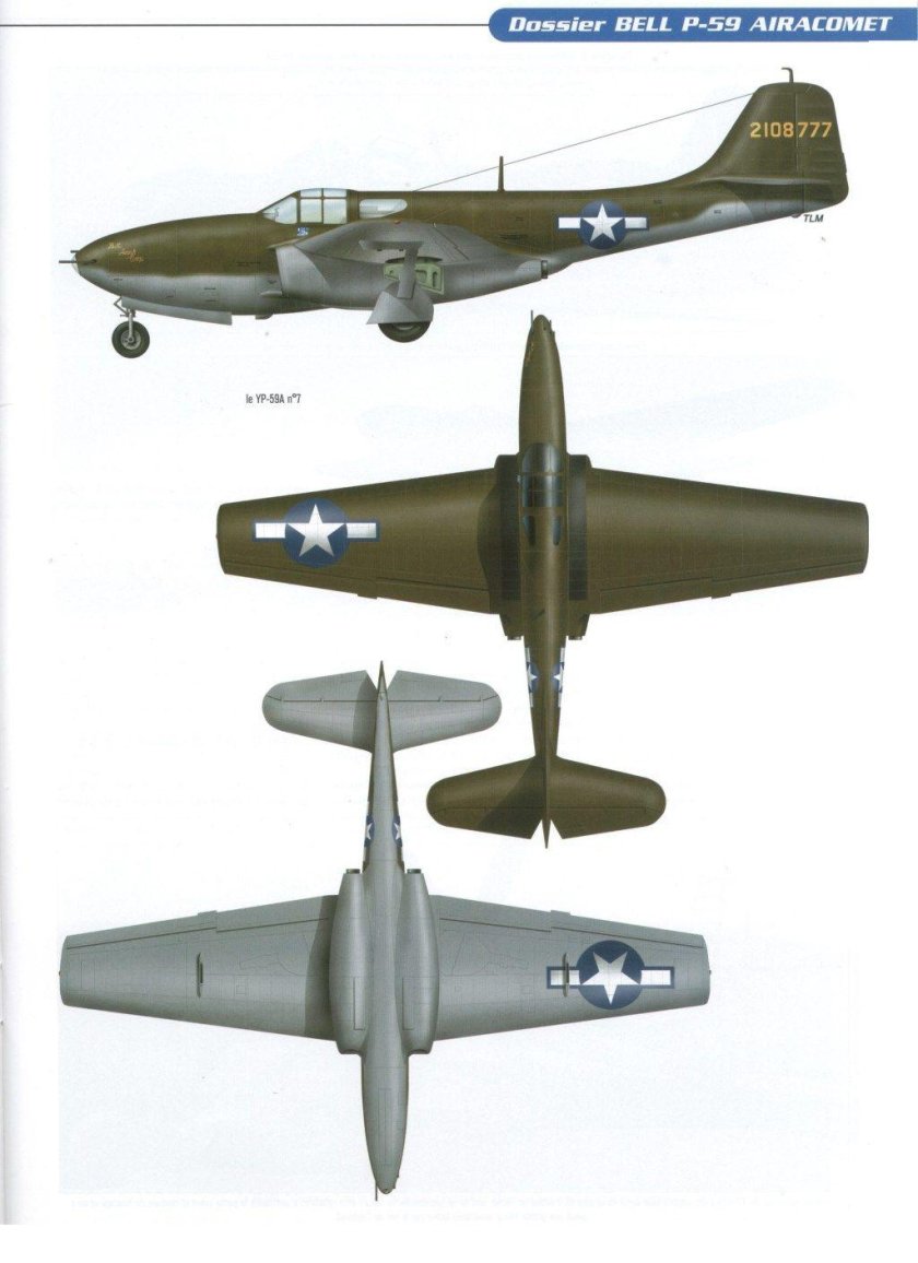 Истребитель Bell p-59 Airacomet