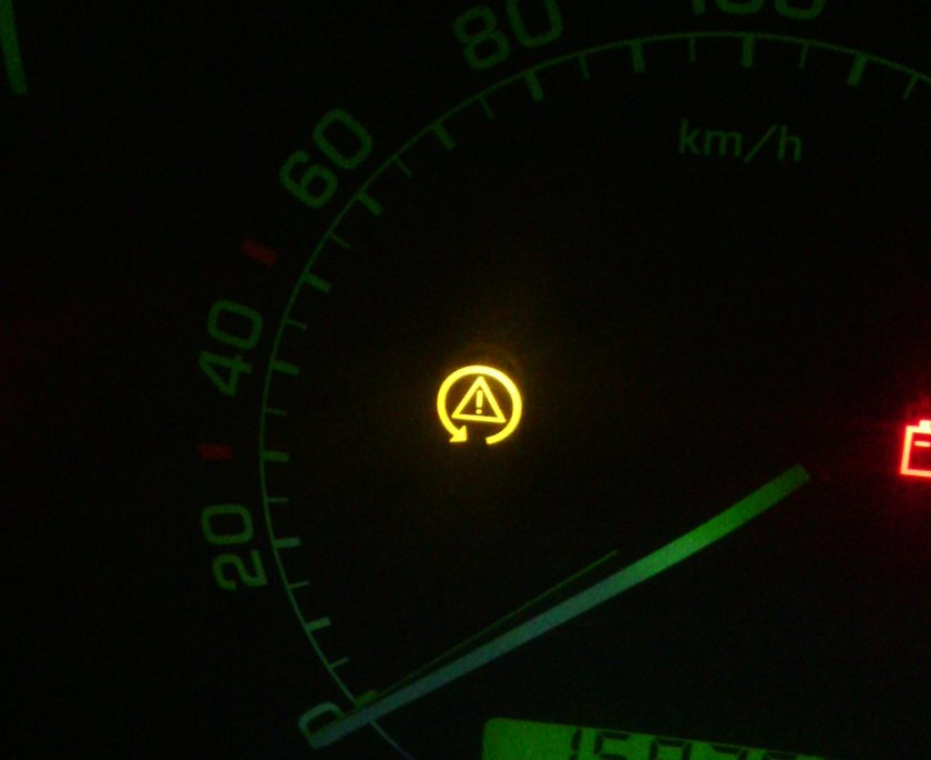 Шкода Фабия значки на панели приборов