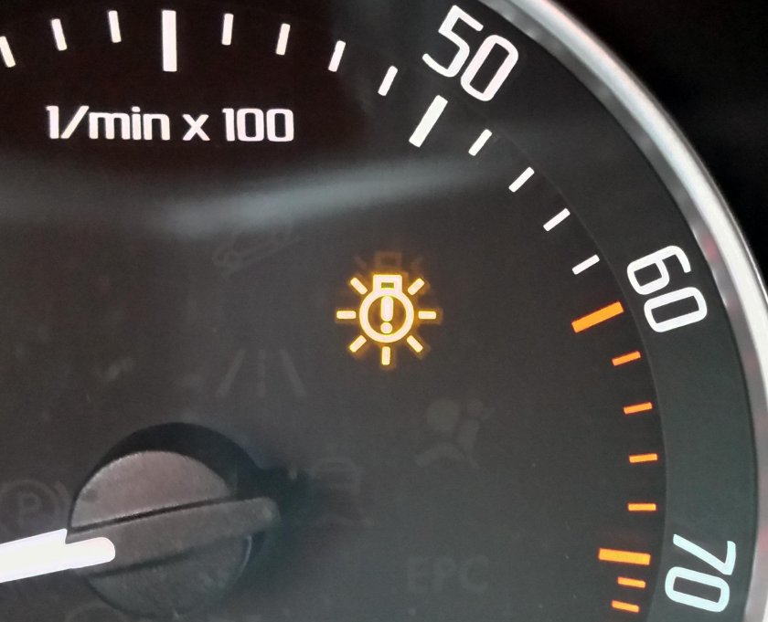 Индикатор перегоревшей лампы Шкода Октавия а5