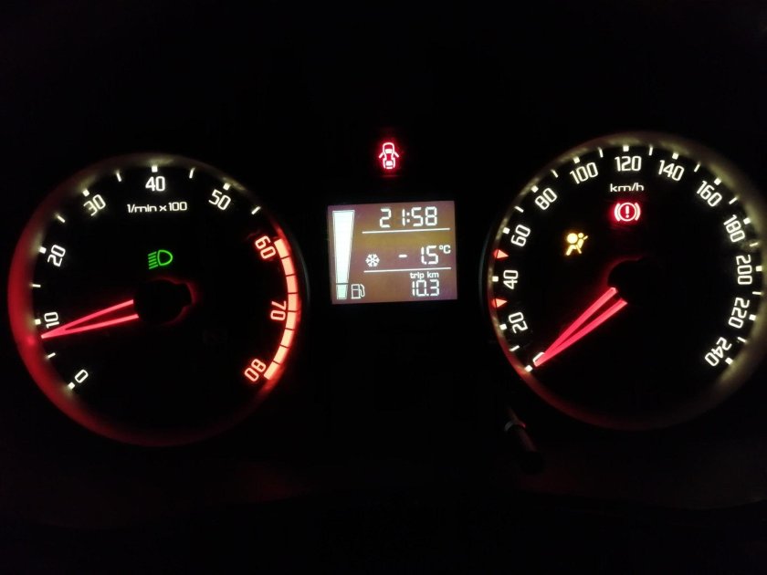 Панель приборов Фабия 2