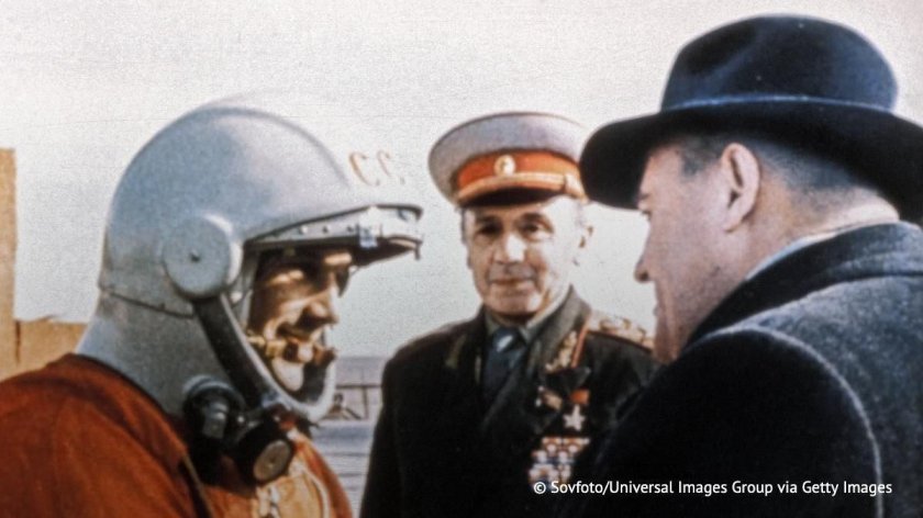 Королёв и гагарин 1961