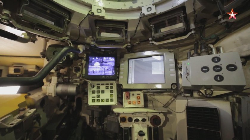 Т-90м внутри танка
