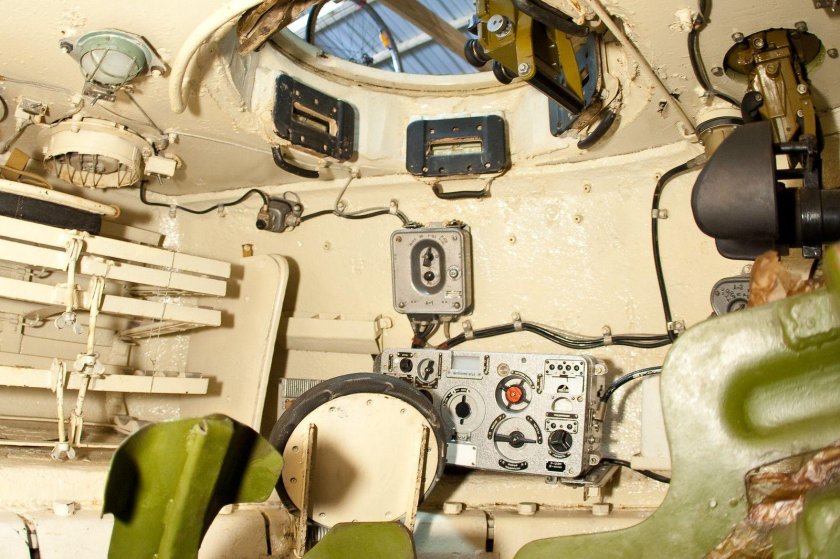 Т 34-85 внутри танка