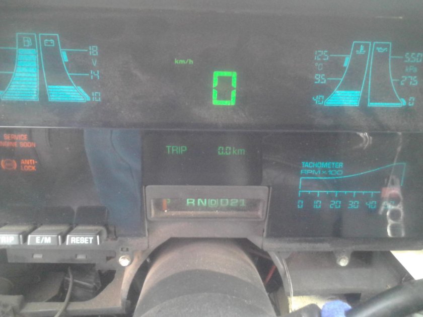 Chevrolet Blazer, 1992 цифровая панель