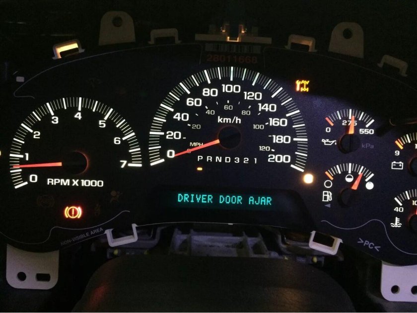 Chevrolet trailblazer индикаторы приборной панели
