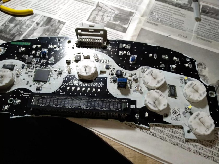 Пересвет панели приборов trailblazer 2005