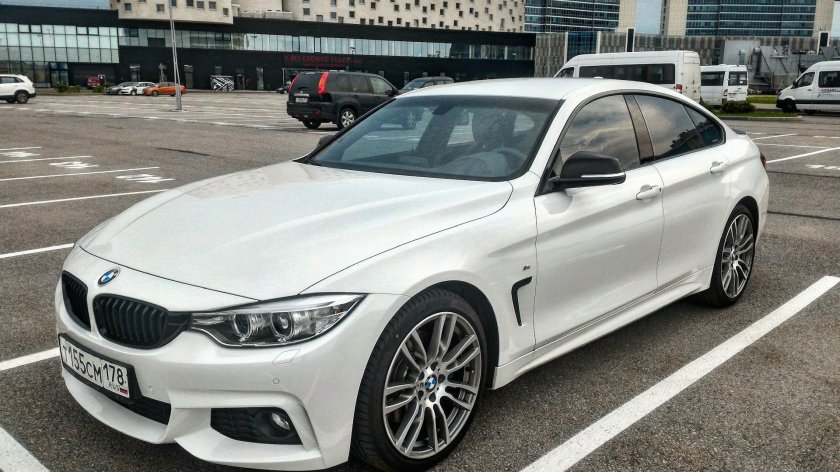 BMW f36 Gran Coupe белая