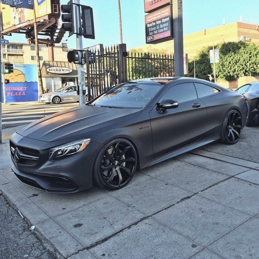 Мерседес s63 матовый черный