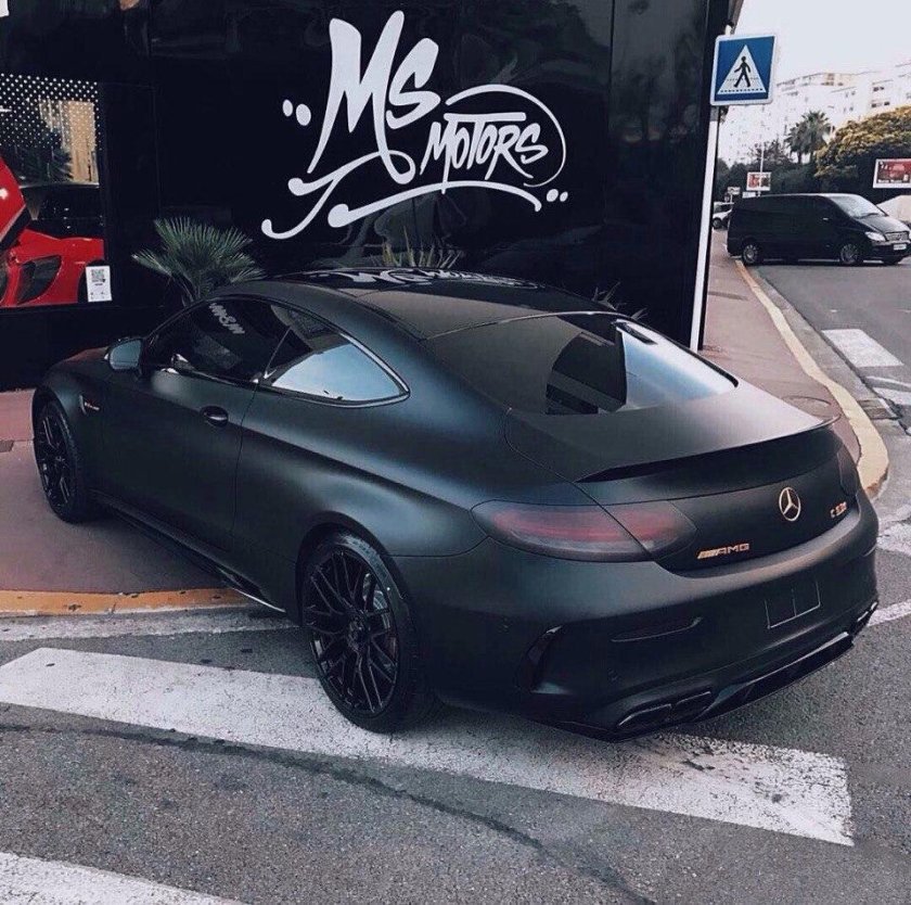 Мерседес s63 матовый черный