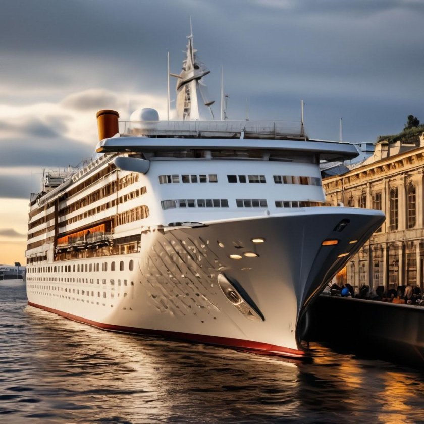 Круизный лайнер в санкт-петербурге