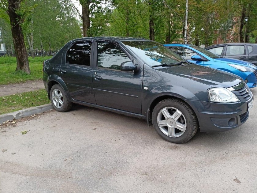 Рено логан 2008 серый