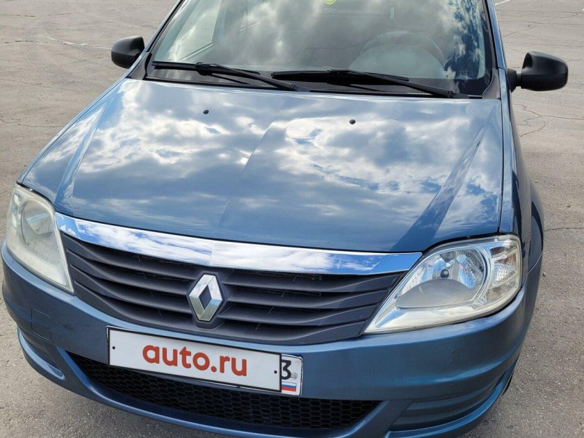 Рено Логан 2010 голубой металлик