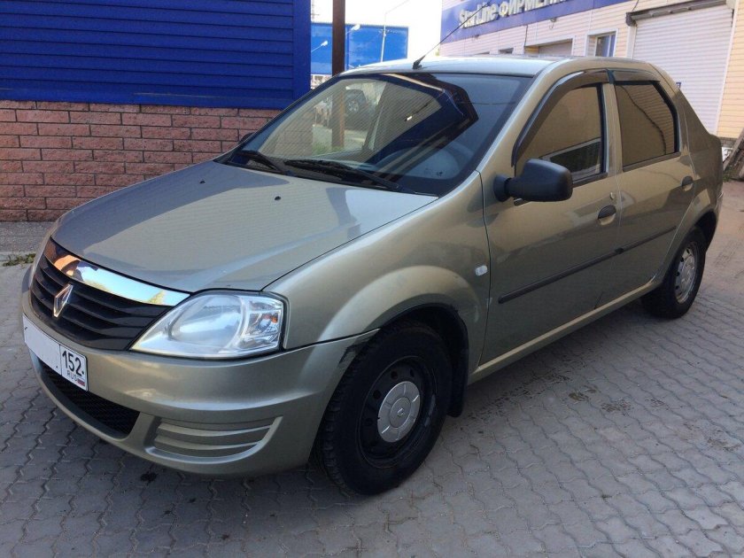 Рено Логан 2011 бежевый