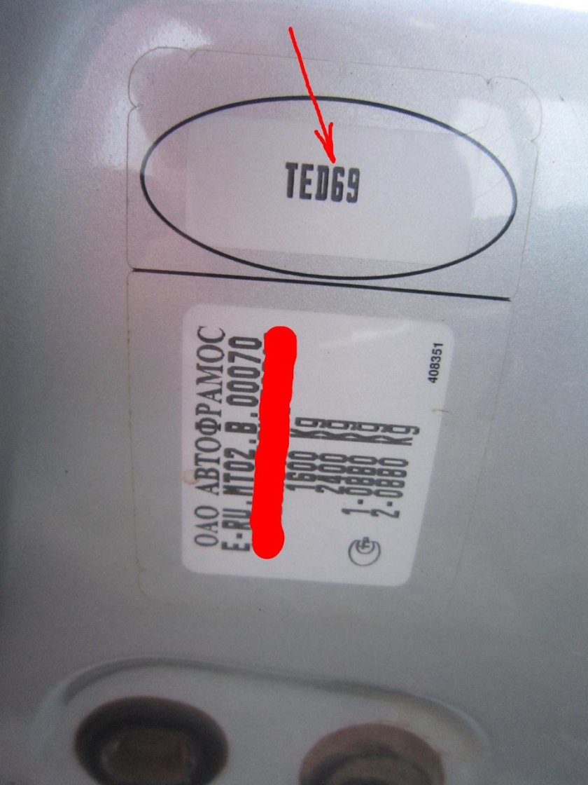 Коды красок на Рено Логан 2011 года