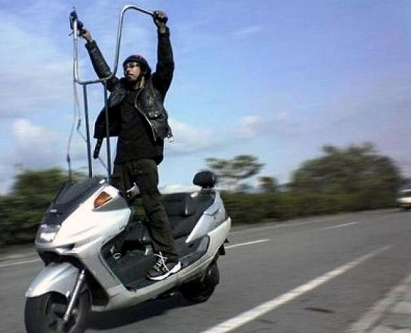 Мото с высоким рулем