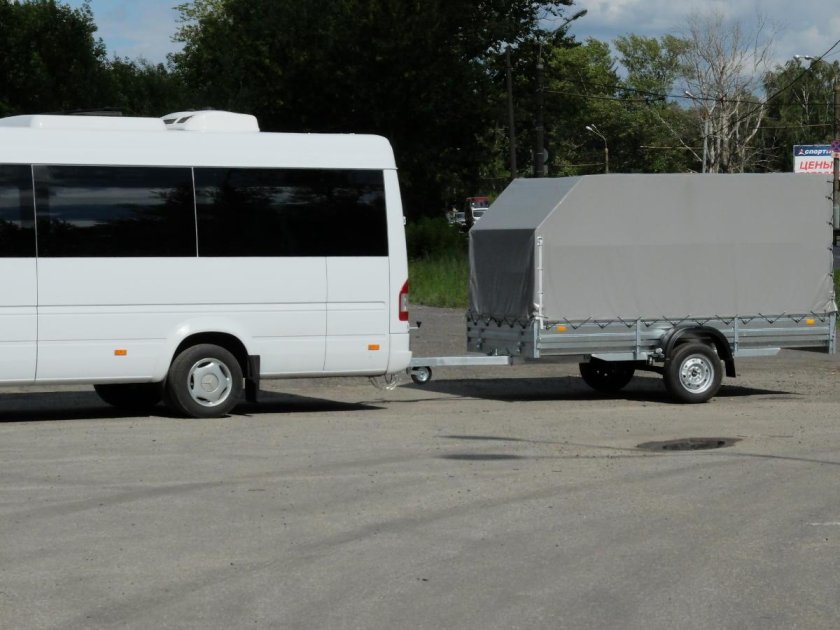Мерседес Спринтер с прицепом